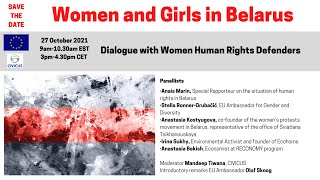 Women and Girls in Belarus: Dialogue with Women Human Rights Defenders