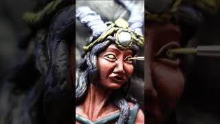 🔥🖌️🎨 Sculpture painting inspired by Baldur's gate #shorts #tiefling #baldursgate3  #diy