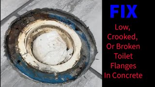 Fixing a Low, Crooked, or Broken Toilet Flange | One-N-Done Toilet Flange Repair Kit Guide