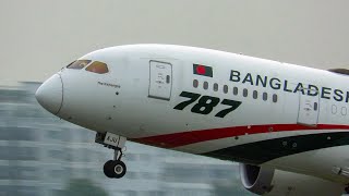 Biman 787 777 737 & Dash 8 Departures