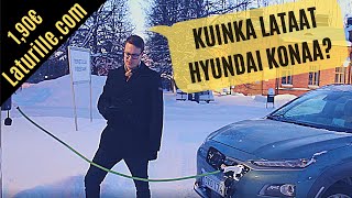 Miten ladataan Hyundai Kona sähköautoa?