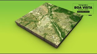 BOA VISTA TOPOGRAFICA 3D MAP - RR - BR