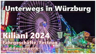 Kiliani 2024 in Würzburg | Fahrgeschäfte, Festumzug und Feuerwerk