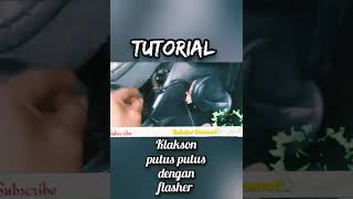 klakson putus putus dengan flasher