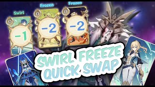 ❄️🍃 PERFECT WIN w/ QUICK Swap FREEZE TEAM! in TCG Genshin PvP