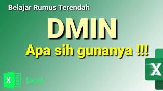 Rumus DMIN dalam Excel