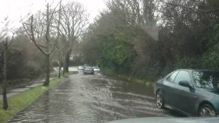 Falmouth - 14/2/2014 - Swanpool Lake Road Flooded - by Leigh Heppell