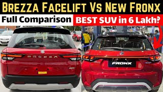 2023 Maruti Suzuki Fronx Vs Brezza Facelift Comparison | Dimensions Engine Price & Interior Features