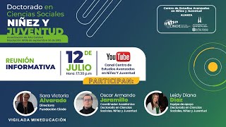 Reunión Informativa Doctorado en Ciencias Sociales, Niñez y Juventud