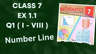 Class 7  Ex 1.1 Q1 ( i - viii ) | Number Lines