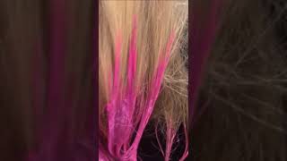 Pink crazy color hair