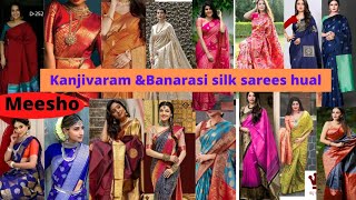 meesho/Kanjivaram&Banarasisilk sarees collection/low price&bestquilty/allcodes&prices/cod&freeretrun