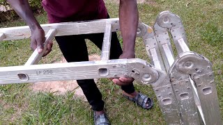 How to Setting Aluminium Ladder Tupangulule Eddaala Ezungu