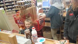 Beckham Checking at Trader Joe's - 23 October 2014