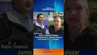 En Radio Oceanía con Deborah Salazar, Presidente de la Junta de Vecinos La Floresta 5 y 7 – Hualpén.