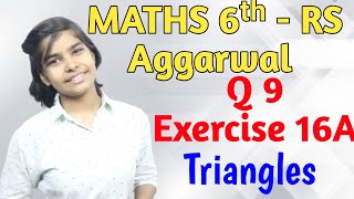 Rs Aggarwal - Exercise 16A - Question Number 9 -Chapter 16 Triangles -Math Class 6| Basic Math Glory