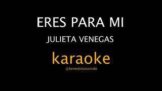 KARAOKE - Eres para mi - Julieta Venegas