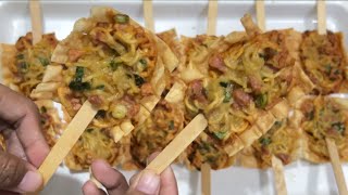 SATE MIE || COCOK DIJADIKAN IDE JUALAN MODAL UTAMA DARI MIE DAN KULIT PANGSIT LARIS BANGEEETT