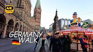 Bremen, Germany 🇩🇪 Walking Tour | 4K 60fps HDR | A beautiful German City!