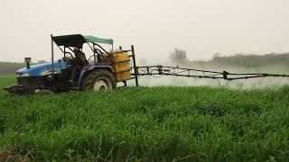 🌾👩‍🌾गेहूं की फसल में जिंक सल्फेट 33% और यूरिया का स्प्रे ।बूस्टर डोज🌾।Foliar spray in wheat crop