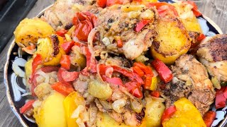 Ох какая вкуснятина . Курица с овощами в казане