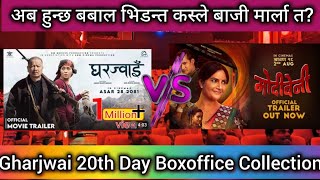 Modibeni VS Gharjwai ll Gharjwai 20th Day BoxOffice Collection ll New Nepali Movie 2024 ll Dayahang