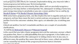 Faint Lines on Pregnancy Test