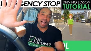 How to Emergency Stop Safely on Driving Test | Driving Tutorial | Updated 2023