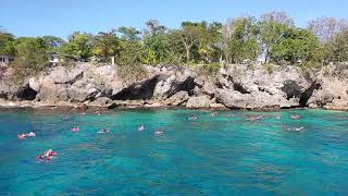 Snorkeling stop on the Sunshine catamaran, Negril, 3-11-20