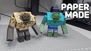 [Papercraft] Minecraft Mutant Husk & Zombie