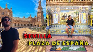 SEVILLA: PLAZA de España, la más BONITA del MUNDO