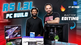 Intel 13th Gen i7 13700K PC Build Under 1.3 lakhs | All NZXT PC Build in 2023 | Editing PC