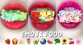 Satisfying ASMR Eating EMOJI FOOD CHALLENGE Mukbang Compilation 먹방 Cre: @closerfood