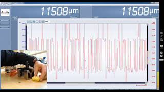 Measuring the thickness of glass with white light confocal probe