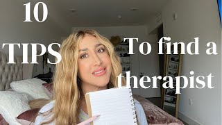 How to Find the Right Therapist