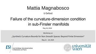 Mattia Magnabosco - Failure of the curvature-dimension condition in sub-Finsler manifolds