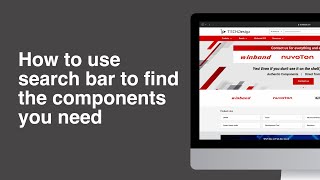 Search the Components You Need – TECHDesign Tutorials