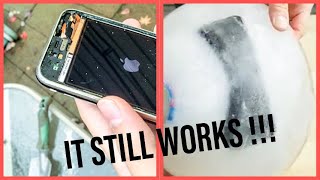 "IPHONE X" DROP, WATER, AND FREEZE TEST! (it SURVIVED!)