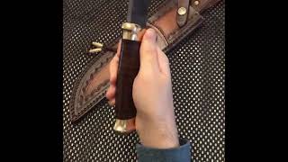 CUSTOM HANDMADE DAMASCUS STEEL BOWIE KNIFE