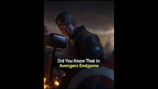 Did You Know That In Avengers Endgame