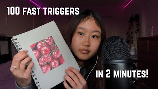 ASMR 100 triggers in 2 minutes ✨