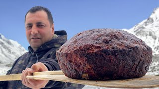 Cocinar en las Montañas Nevadas: Pan de Carne con Queso en un Horno a 200 Grados