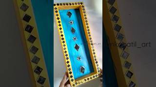 💫🤩||DIY easiest wall decor with waste sweet box||😱😱#shortfeeds #diycrafts