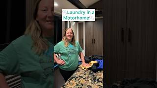 Laundry day in the motorhome 😶‍🌫️              #shorts #motorhome #prevost #laundry #rvliving #rv