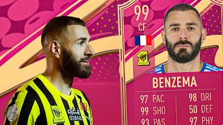 รีวิว KARIM BENZEMA FUTTIES 🌈- FIFA 23 ULTIMATE TEAM