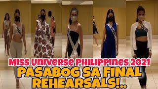 UPDATE:  Mga Kandidata nag Patalbugan ng Pasarela sa Final Rehearsal para sa Grand Coronation Night