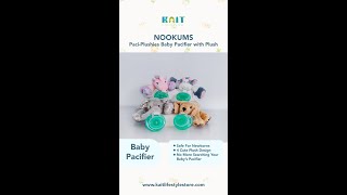 NOOKUMS Paci-Plushies Baby Pacifier with Plush