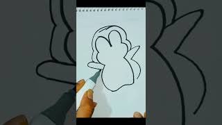 How to draw a Penguin|Cute Penguin Drawing #ytshorts  #viral