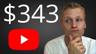 How I Made $343 on YouTube with Less than 100 Subscribers