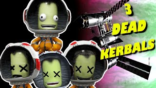 3 Kerbals dead Stranded Rescue Mission - Kerbal Space Program